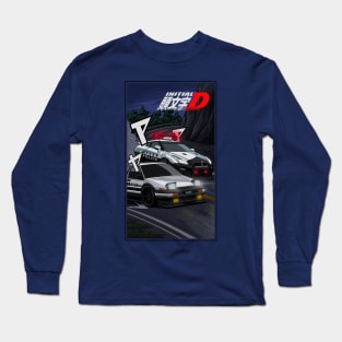 Police hunt for reckless behavior of initial-D Long Sleeve T-Shirt